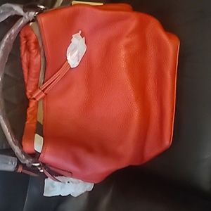 Red Burberry  hobo purse